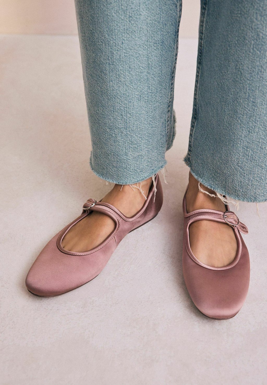 Балетки с ремешком на щиколотке REGULAR FIT - FOREVER COMFORT ROUND TOE BUCKLE DETAIL MARY JANE Next, цвет Mottled Pink — фото 2