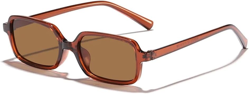 

Женские солнцезащитные очки в панк-стиле с маленькой оправой и защитой от УФ-излучения UV400, для занятий спортом на открытом воздухе, бега и езды на велосипеде FYTUP, Tea Tea