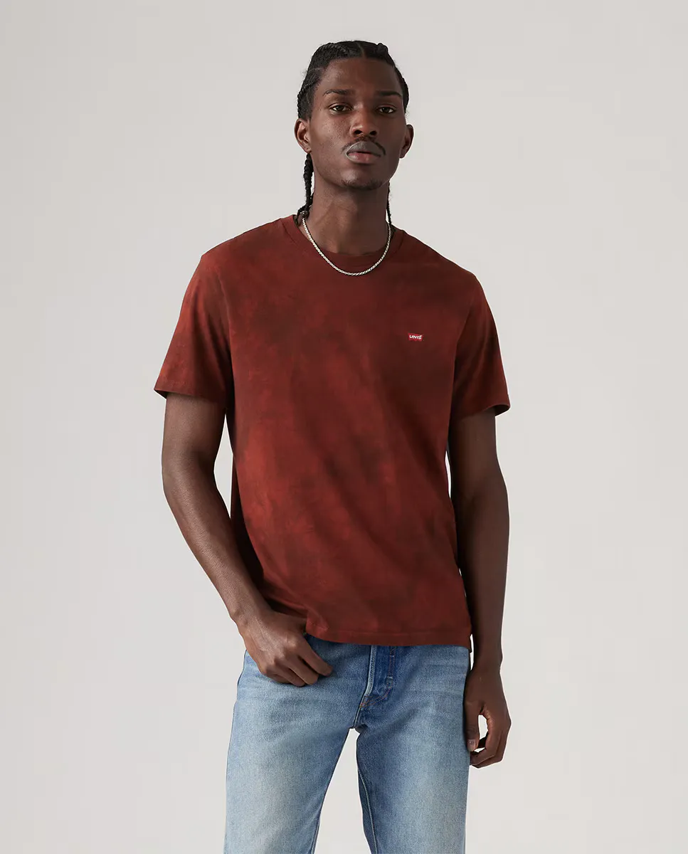 

Мужская футболка с коротким рукавом и круглым вырезом Levi's, цвет Granate