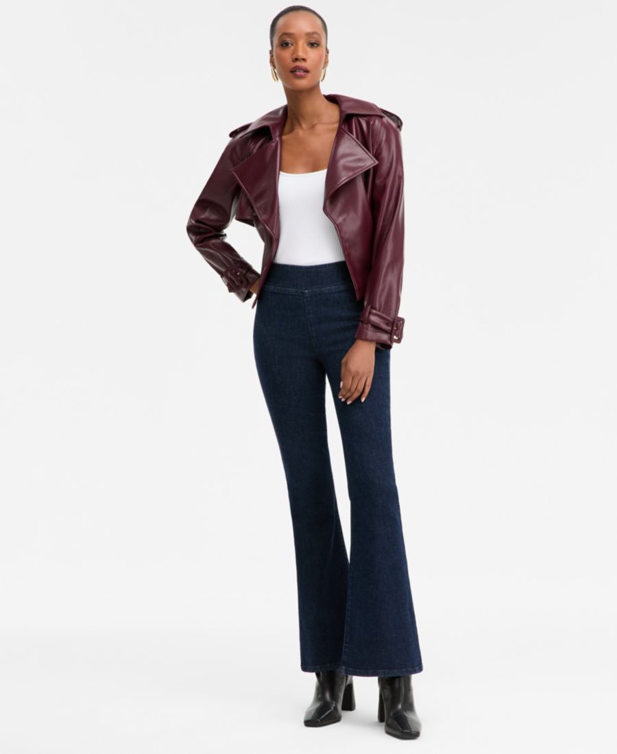 

Женские джинсы с высокой посадкой, расклешенные, без шнурков INC International Concepts, Rinse