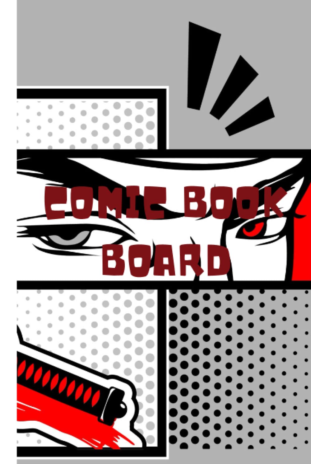 

COMIC BOOK BOARD: PLAIN COMIC TEMPLATE NOTEPAD (Independently published)