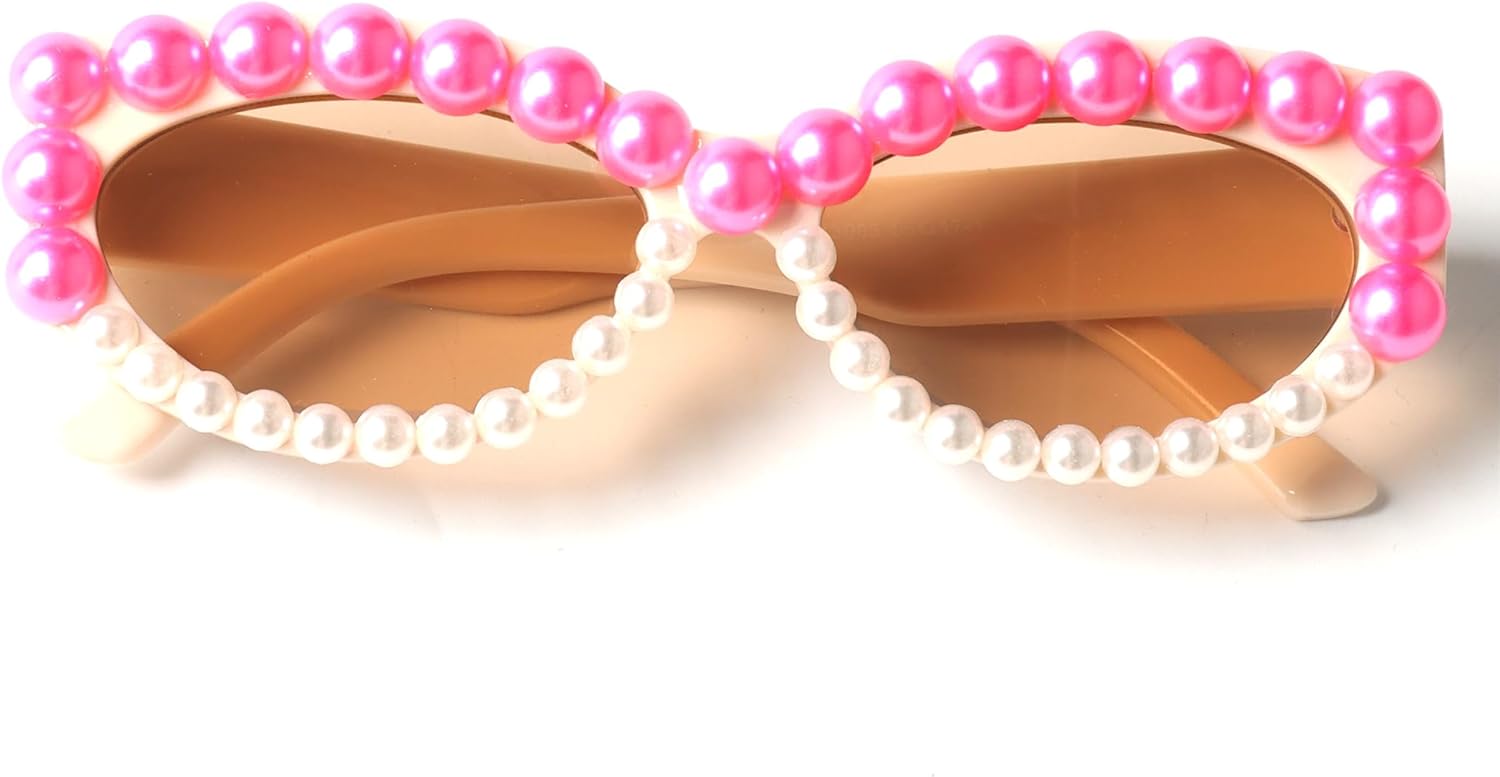 

bullabulling Винтажные ретро-очки «кошачий глаз» с перламутровым блеском, яркие цвета, женские, милые, модные, трендовые, для вечеринок, солнцезащитные очки UV400, Tea