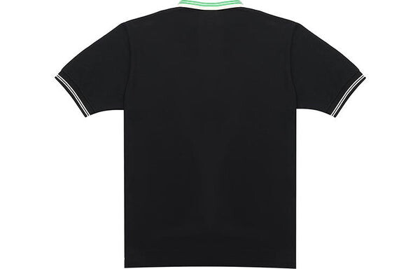 Футболка men's ss21 interlock double g short sleeve black polo shirt Gucci, черный — фото 2