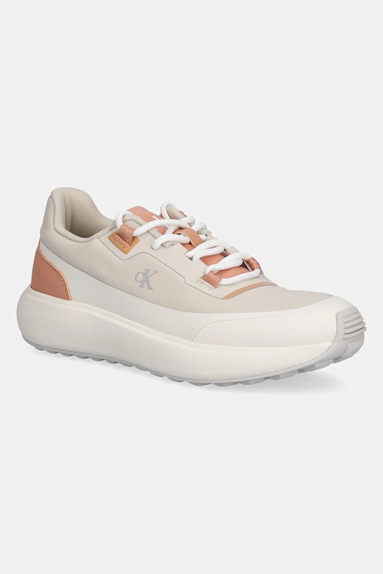 Кроссовки Athleisure Runner на шнурках NT Calvin Klein Jeans, бежевый