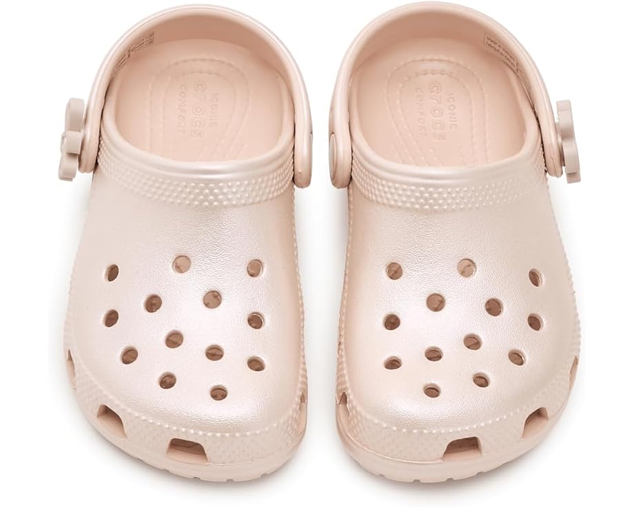 Детские кроксы Crocs Classic Pearl Shine (для малышей) Crocs Kids, Quartz — фото 2