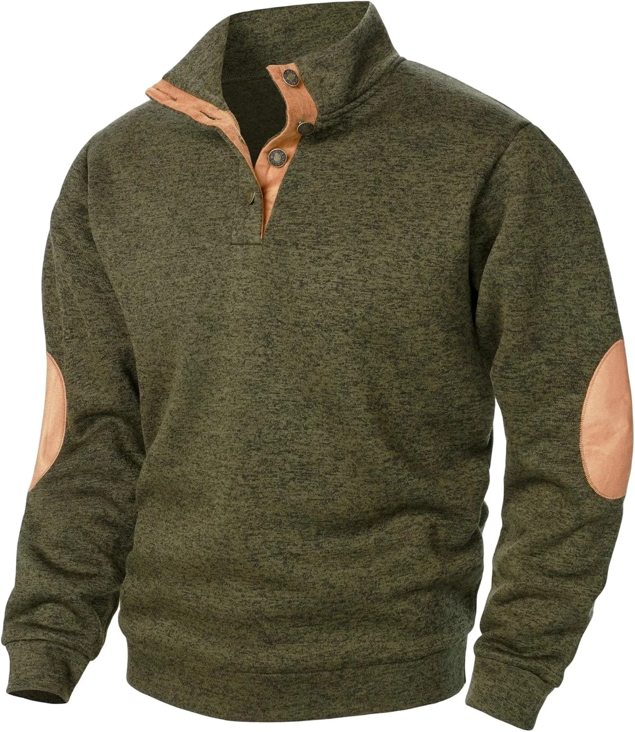 

Мужской свитер с воротником стойкой и длинными рукавами