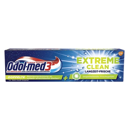 

Зубная паста Odol-Med3 Extreme Clean, длительная свежесть для ухода за зубами, 75 мл, Odol-Med 3