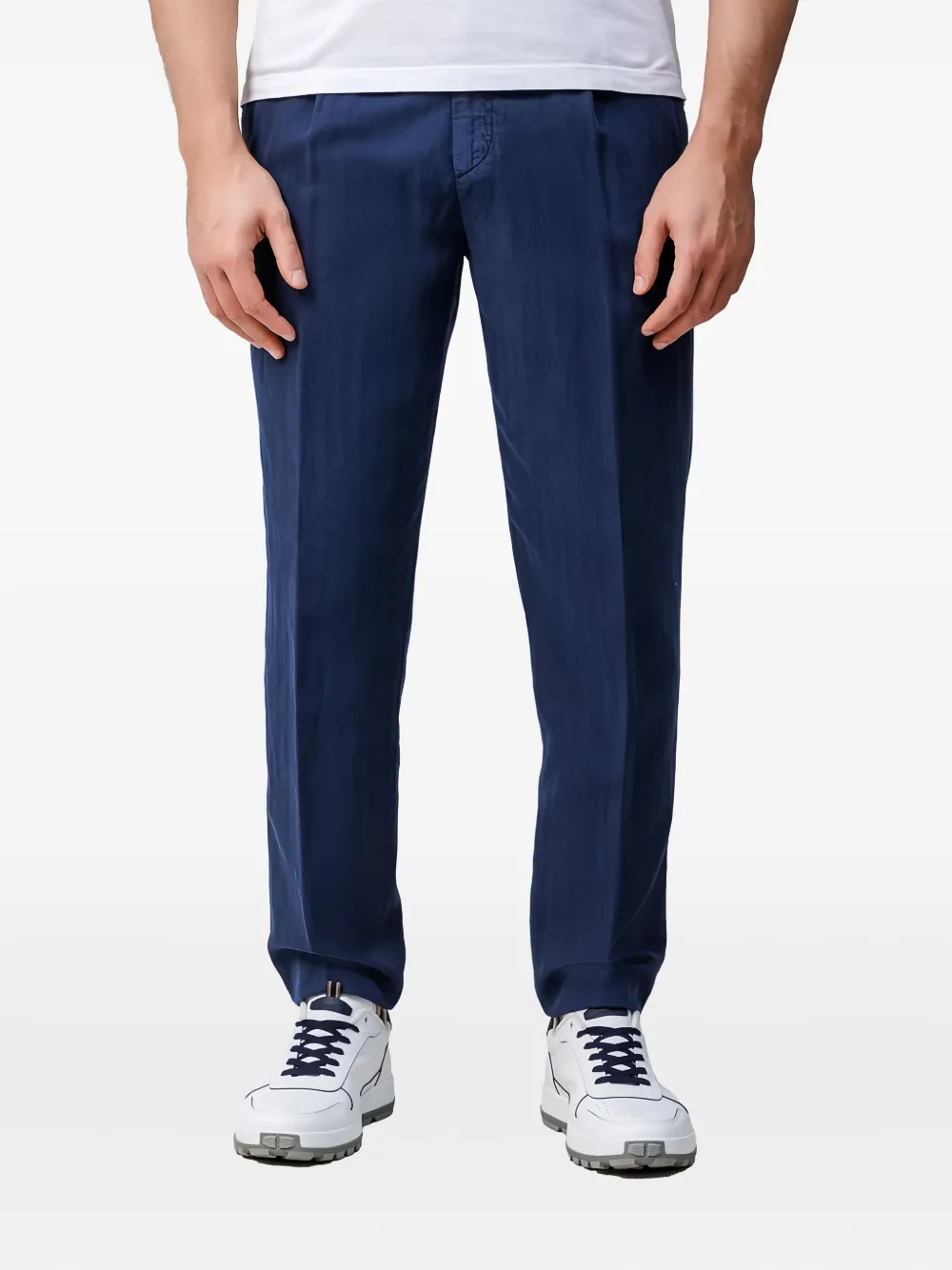 

Плиссированные брюки Eleventy, синий