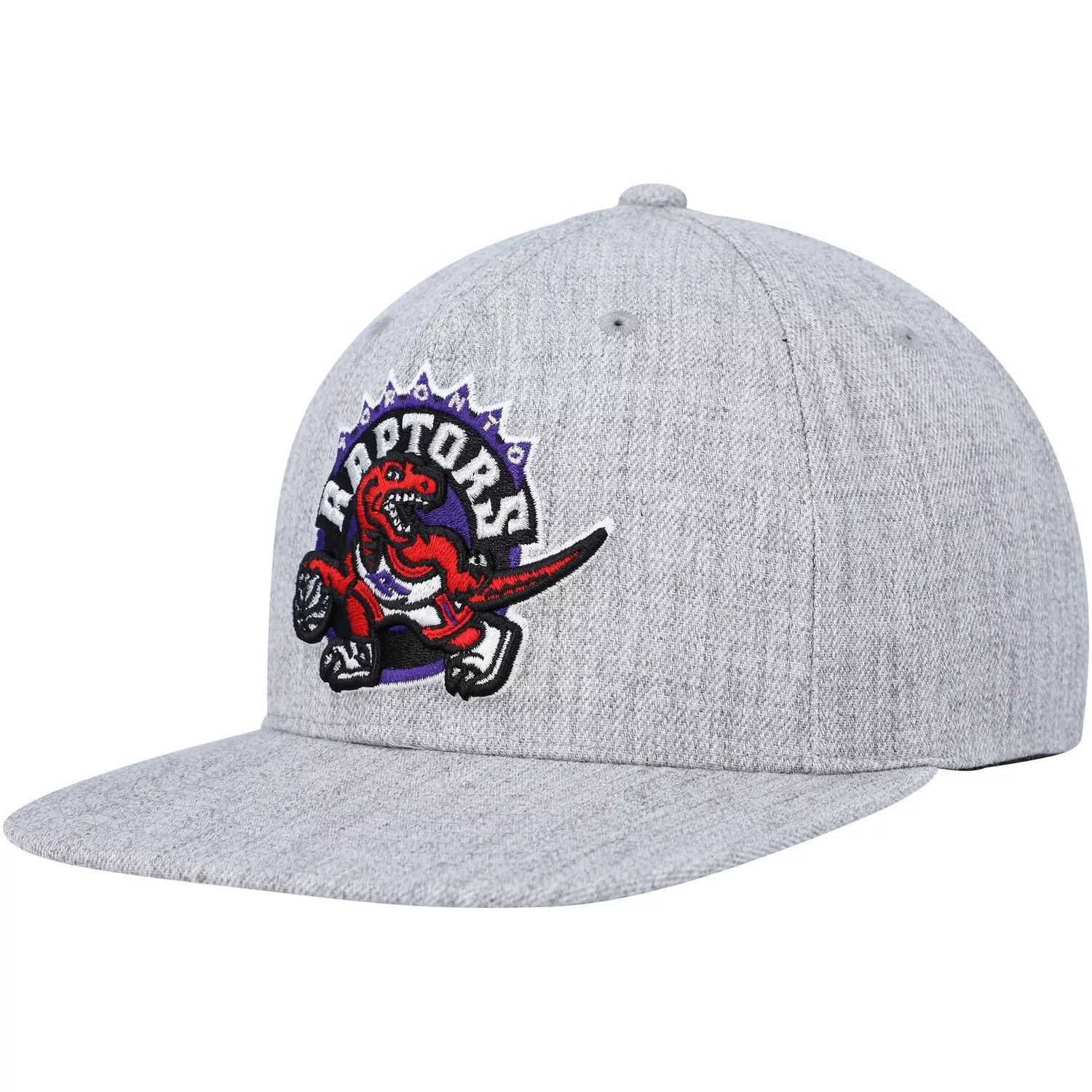 

Мужская кепка Mitchell & Ness Heather Grey Toronto Raptors Hardwood Classics 2.0 Snapback