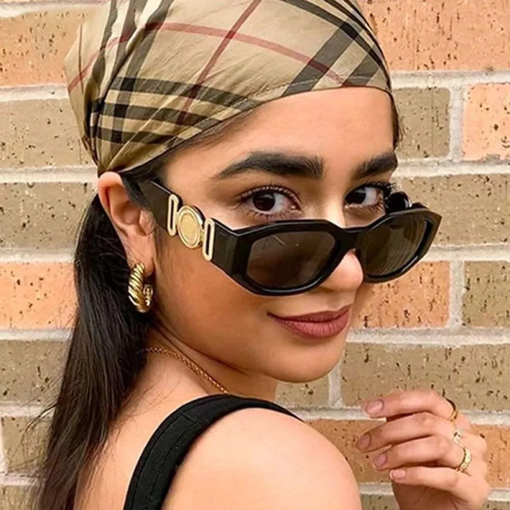 

Солнцезащитные очки прямоугольной формы 2027 года для мужчин и женщин, квадратные солнцезащитные очки для путешествий, винтажные, ретро, ​​UV400 MTZJH, White