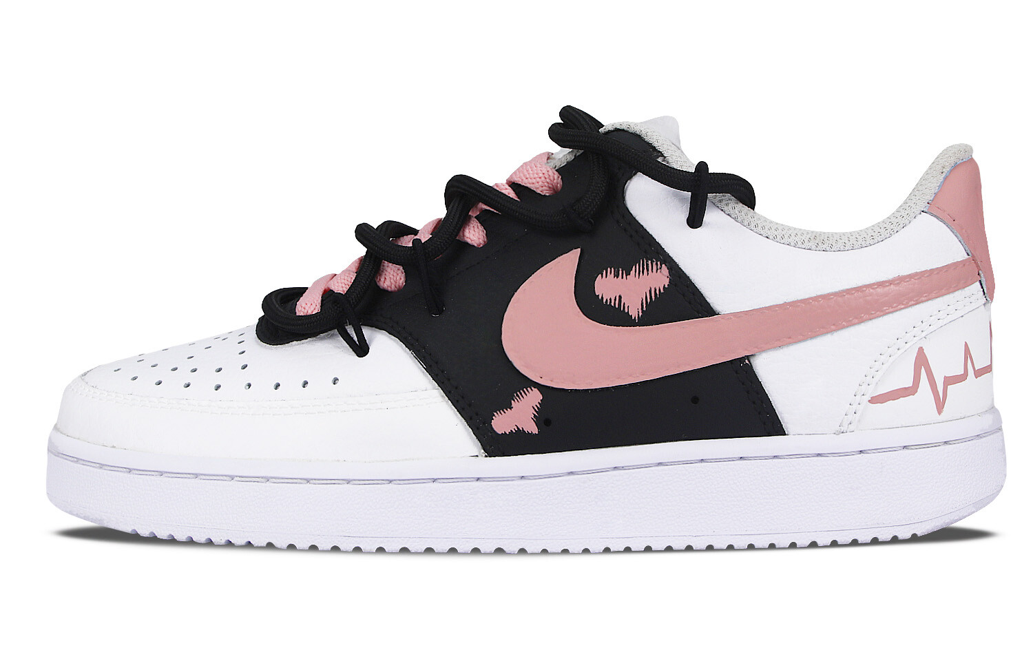 

Кроссовки Nike Court Vision 1 Skateboard Shoes Women's Low-Top White, Белый, Кроссовки Nike Court Vision 1 Skateboard Shoes Women's Low-Top White