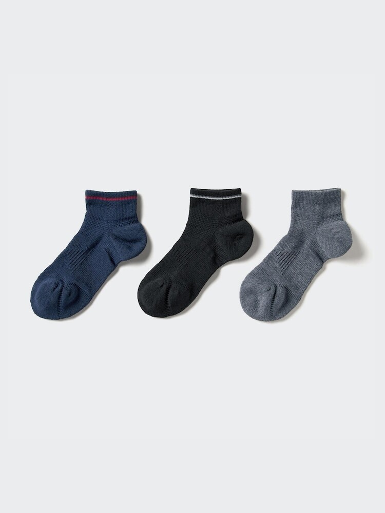 

Короткие носки теплые 3 пары Uniqlo, цвет 69 синий