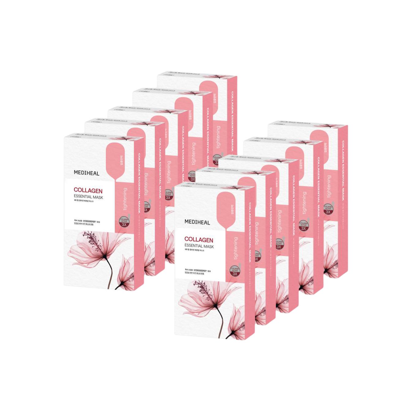 

MEDIHEAL MEIDIHUIER Коллагеновые маски с яичным белком для лица для осветления, подтяжки и увлажнения 10 шт/10 шт*3/10 шт*5