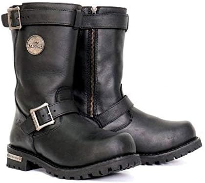 Мужские кожаные сапоги Hot Leathers BTM1005 черного цвета, высокая 25 см модель с круглым носком и подошвой с протектором - размер 14W ‎Hot Leathers — фото 2