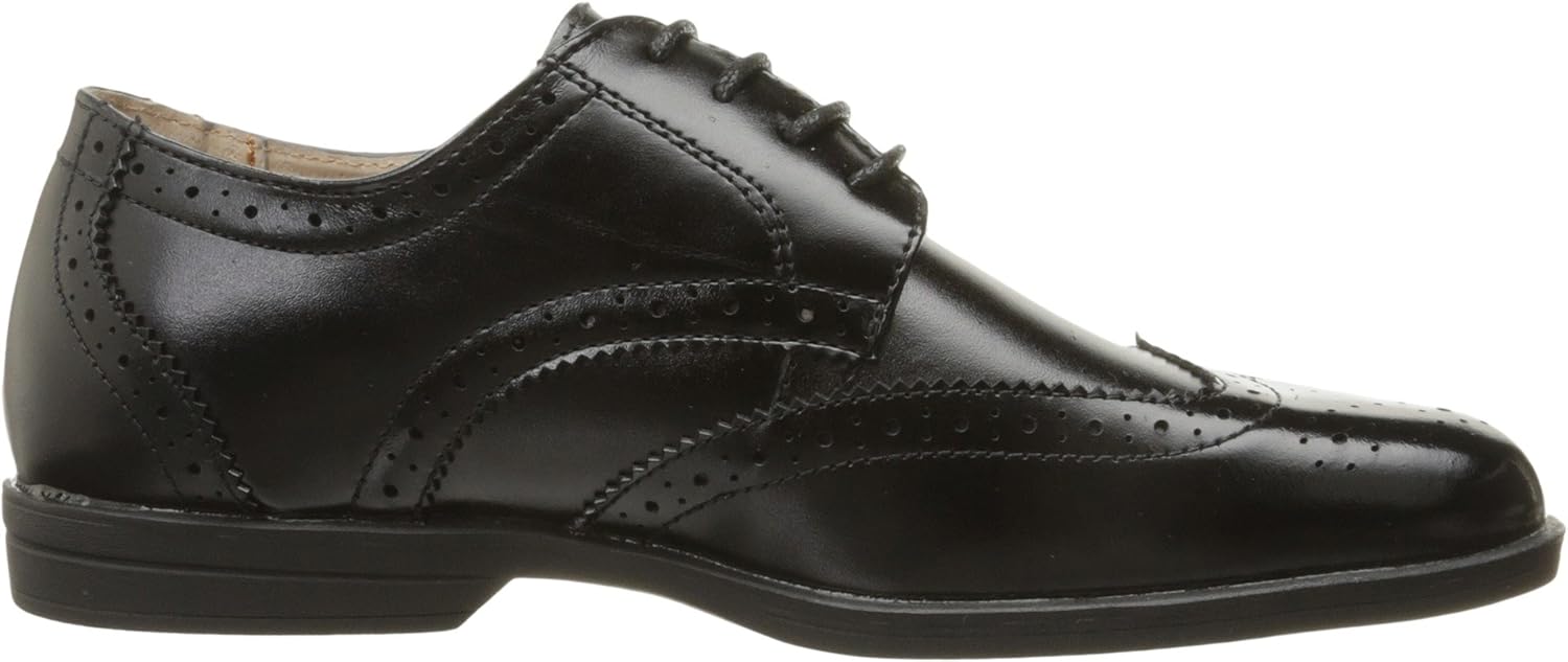 Детские оксфорды Florsheim Reveal с крыльями - для младших и старших детей, черный — фото 3