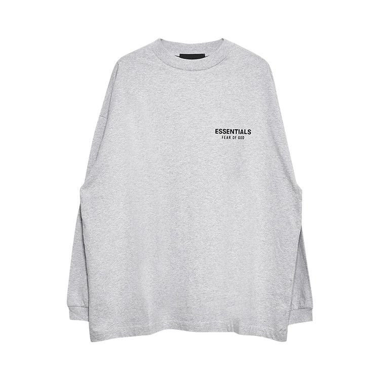 

Футболка Fear of God Essentials Jersey Long-Sleeve T-Shirt, Light Heather Grey