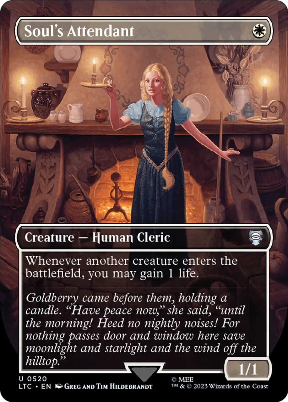 

Карточная игра Soul's Attendant (LTC-520) - Tales of Middle-earth Commander (Borderless) Foil