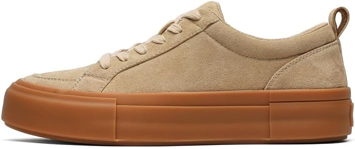 

Замшевые кроссовки на платформе, низкие повседневные туфли на резиновой подошве, верблюжий Conson-Ks, Apricot