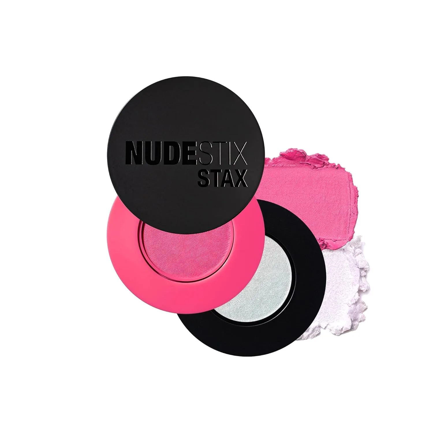 Кремовые румяна Nudestix STAX All Over Color Blush Balm - многофункциональные кремовые румяна для щек, глаз и губ с мягким матовым финишем., Magic Aura, Magenta Matte — фото 2