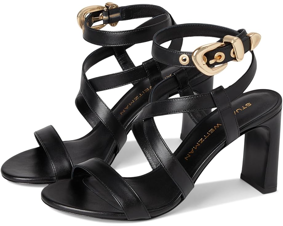 Туфли Stuart Weitzman Maven Block 85, черный