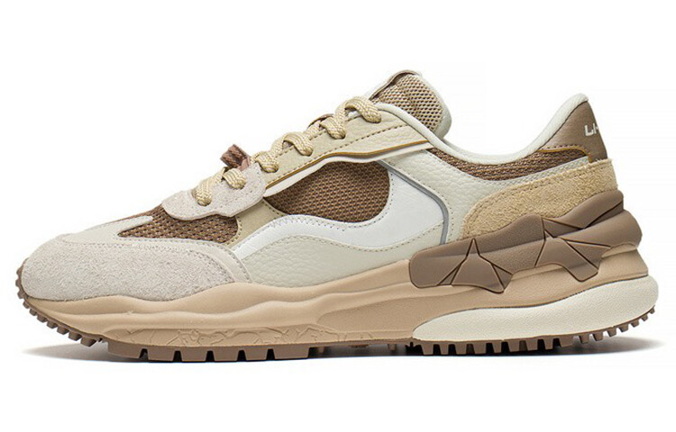 

LINING Origin Lifestyle Shoes Men Low-top Pearl White/reindeer Brown