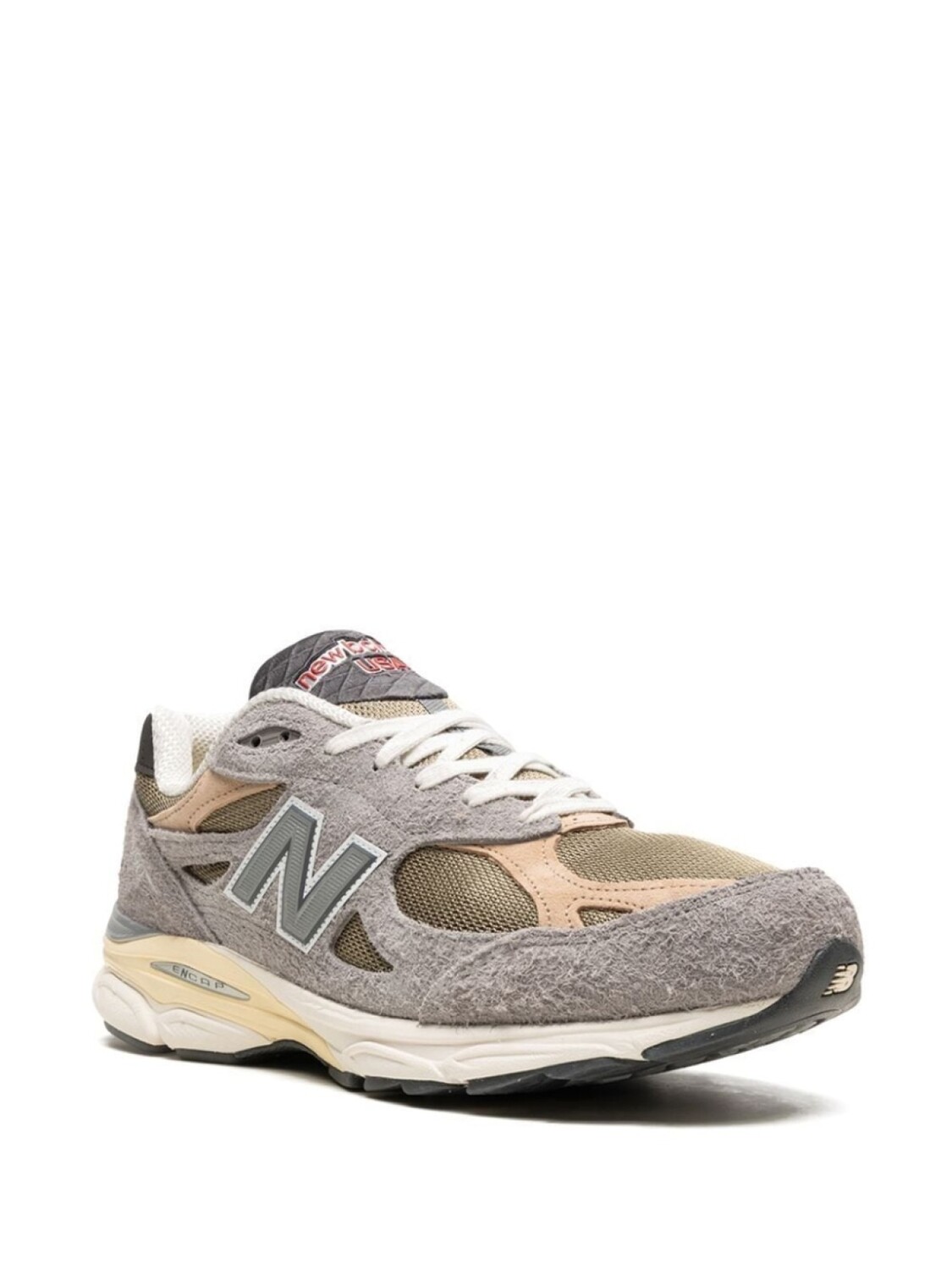 Кроссовки New Balance 990v3, серый/золотой — фото 2