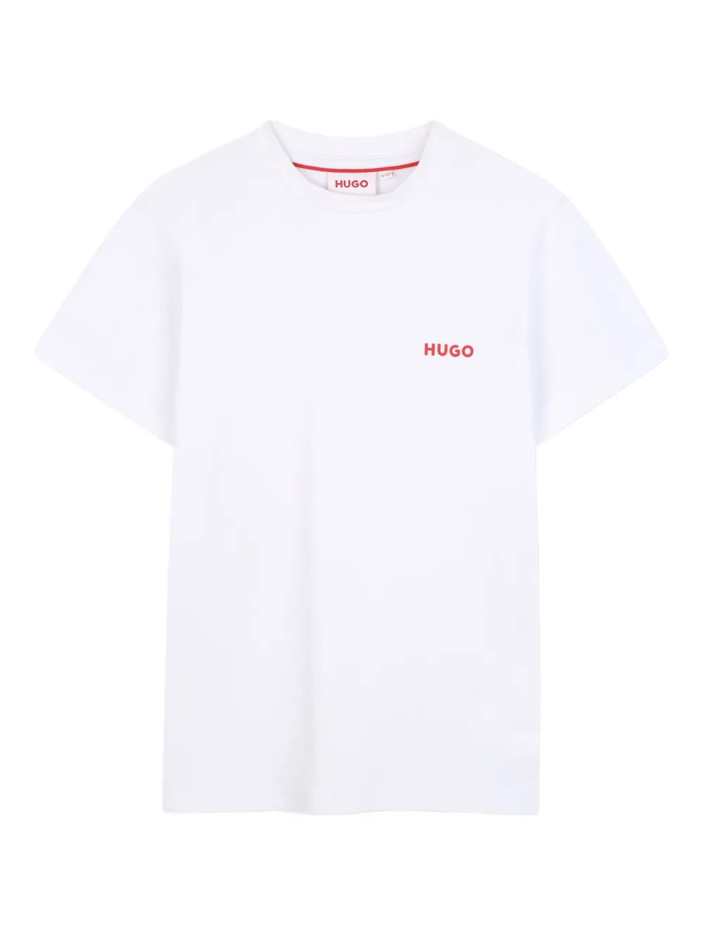 Комплект из двух футболок с логотипом HUGO KIDS, белый — фото 3