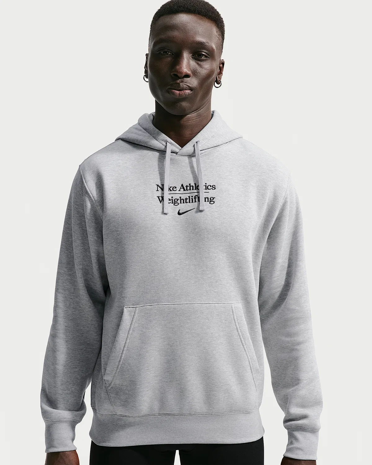 Мужской пуловер для тяжелой атлетики Nike, Dark Grey Heather