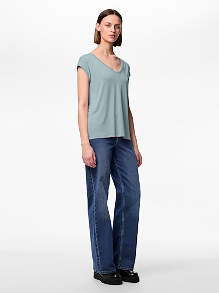 

Футболка Pieces, светло-синий