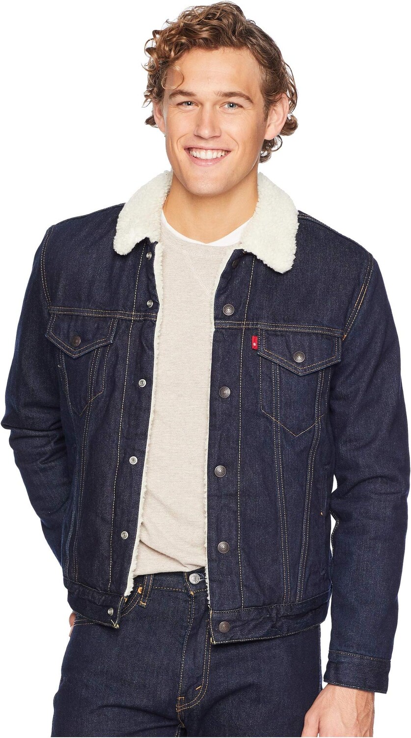 

Куртка Type III Sherpa Trucker Jacket Levi's, цвет Juniper Rinse