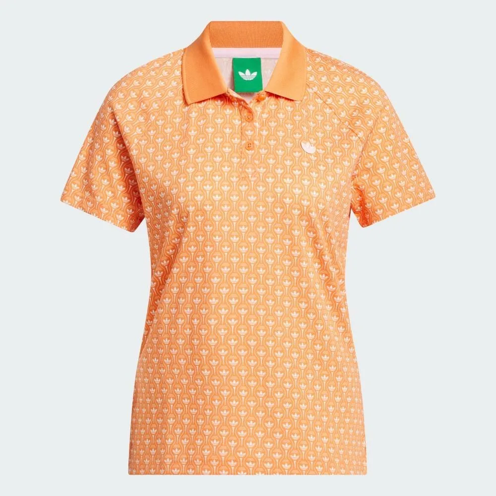 Футболка-поло Originals с логотипом Trefoil по всей поверхности Adidas, orange — фото 4