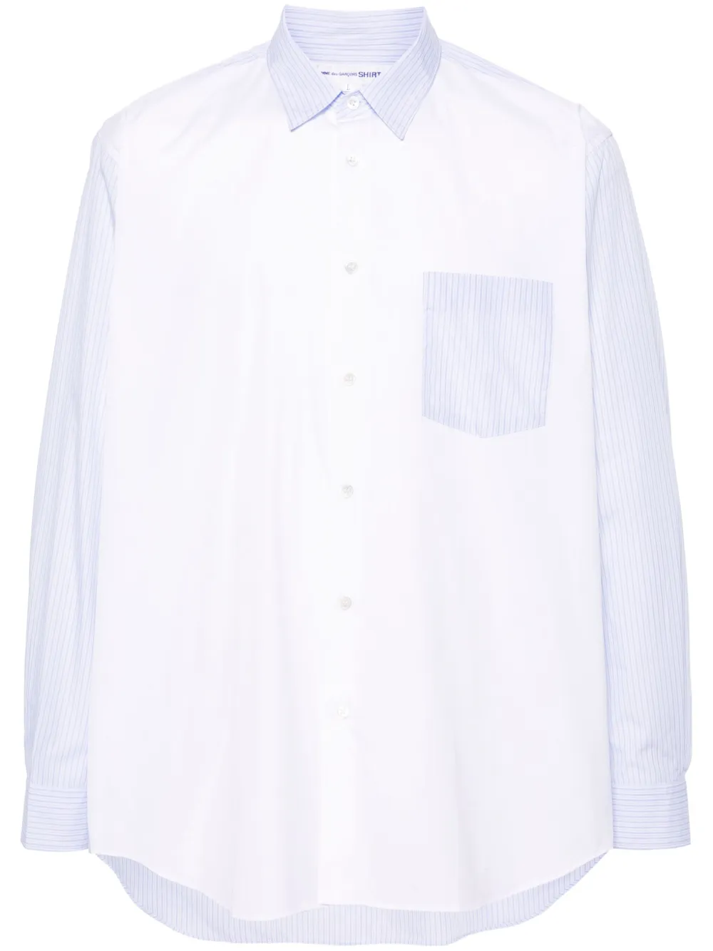 

Рубашка в стиле колор-блок Comme Des Garçons Shirt, белый