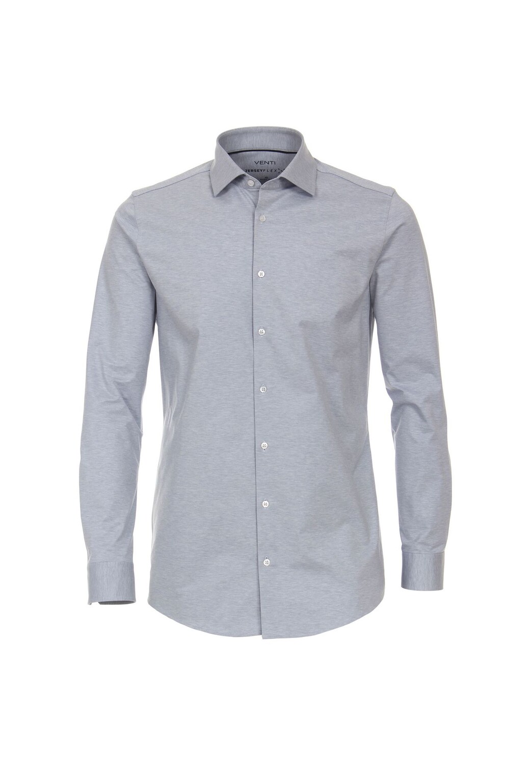 

Мужская деловая рубашка однотонного кроя Venti, светло-синий