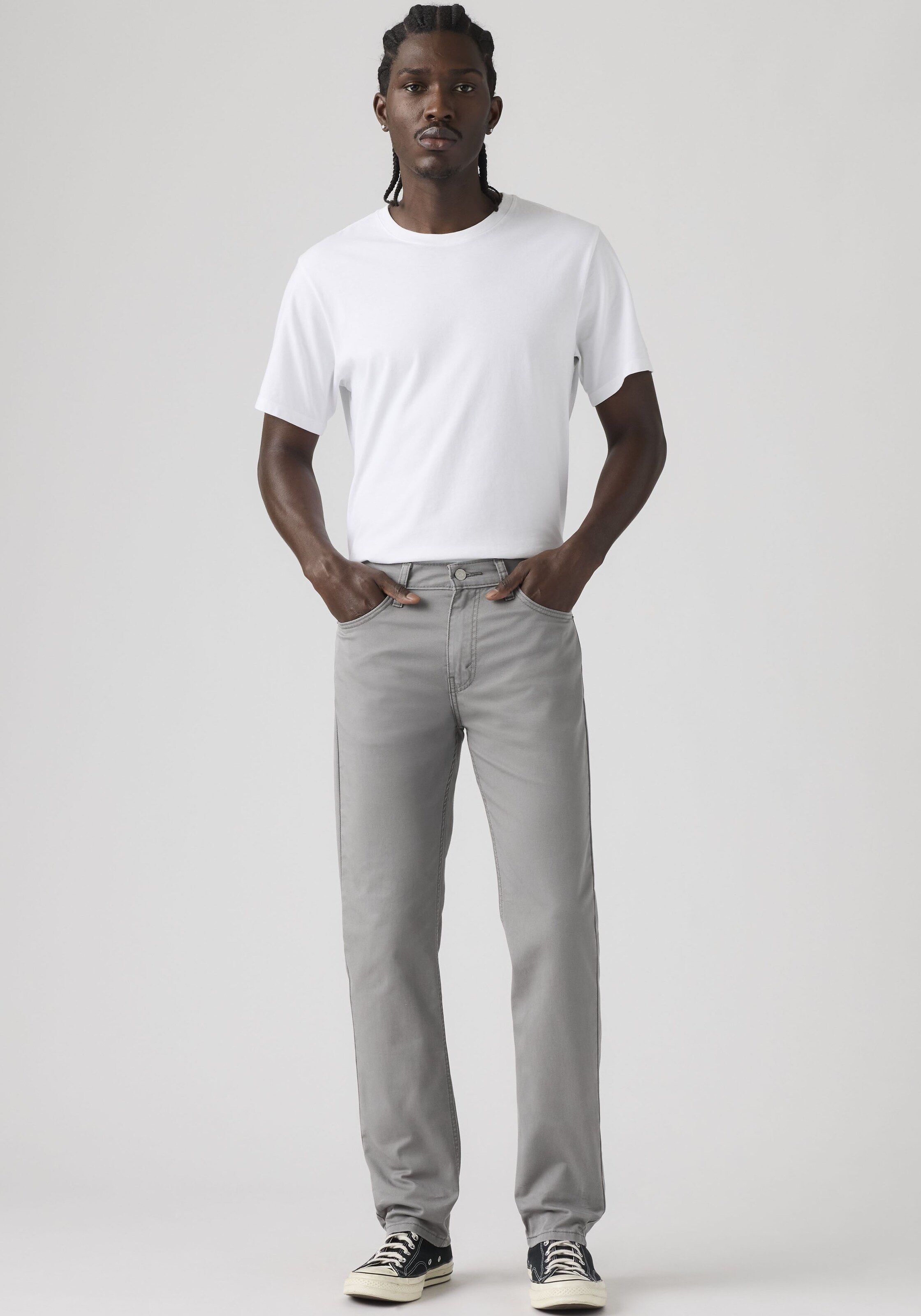 LEVI'S  Джинсы Slim fit '511' в светло-сером цвете — фото 4