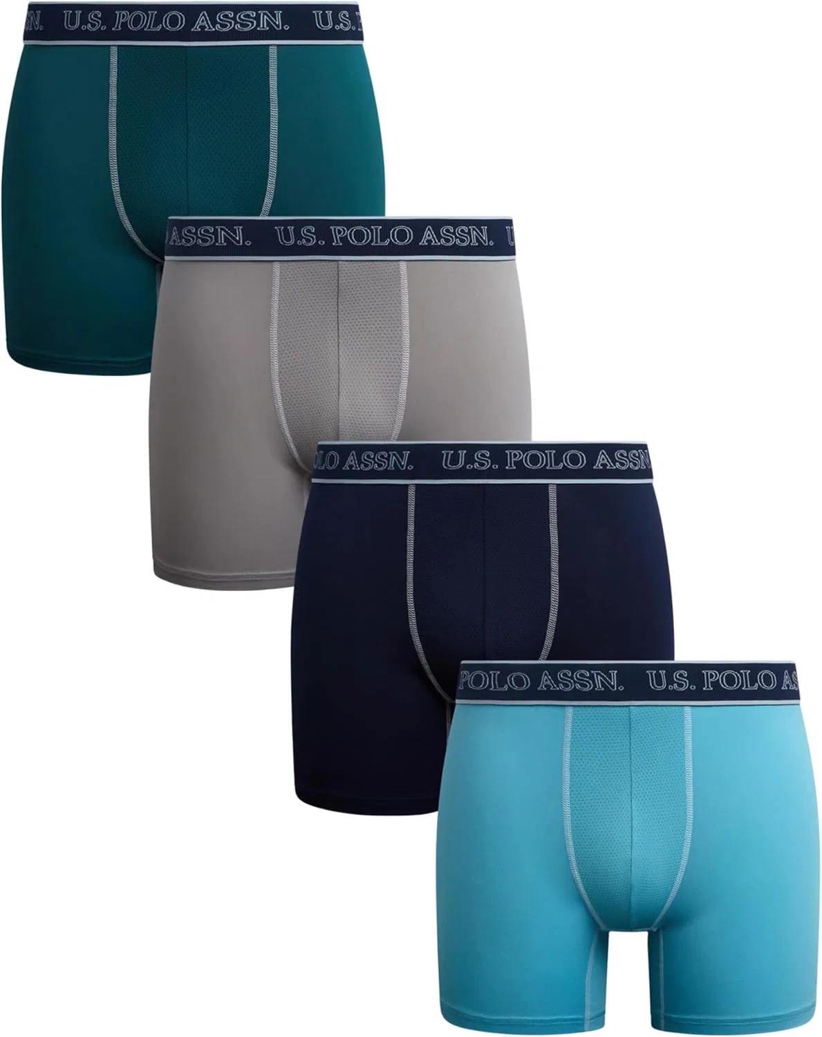 Боксеры U.S. POLO ASSN., Teal Blue/Milky Blue/Maritime Blue/Ultimate Grey