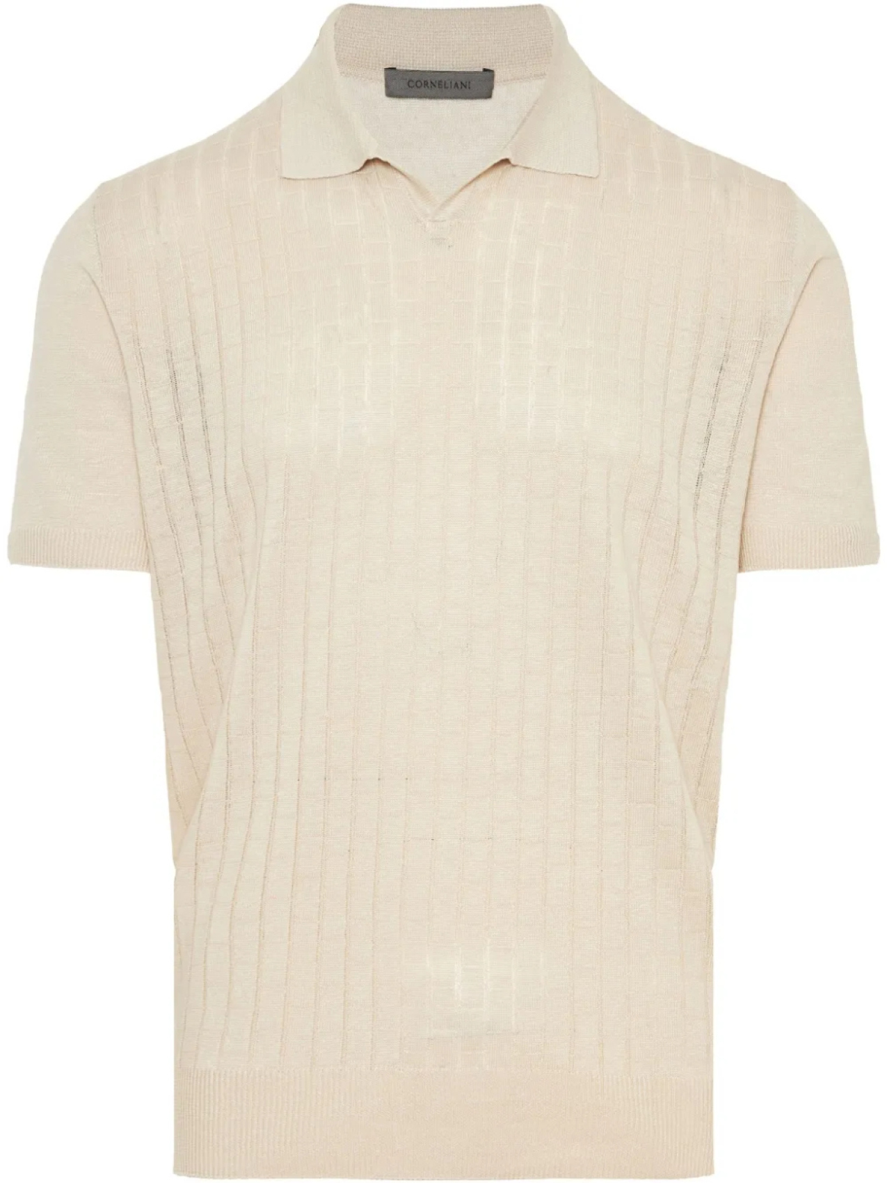

Corneliani льняная рубашка поло, нейтральный
