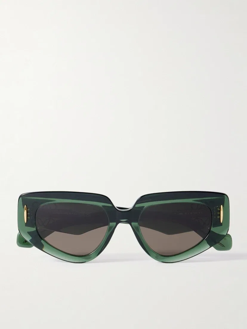 Солнцезащитные очки-кошачий глаз Anagram из ацетата LOEWE EYEWEAR, бирюзовый
