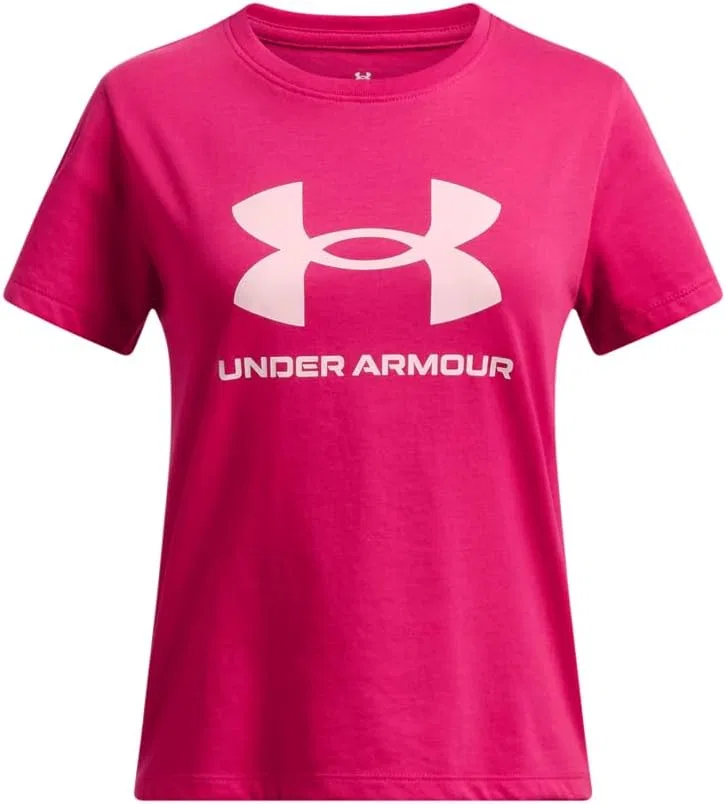 Футболка детская Under Armour, цвет Shaded Fuchsia / Prime Pink / Prime Pink
