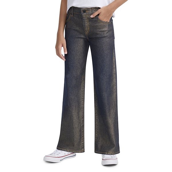 

Джинсы Girls' 7-16 wide leg foil metallic denim Levi'S