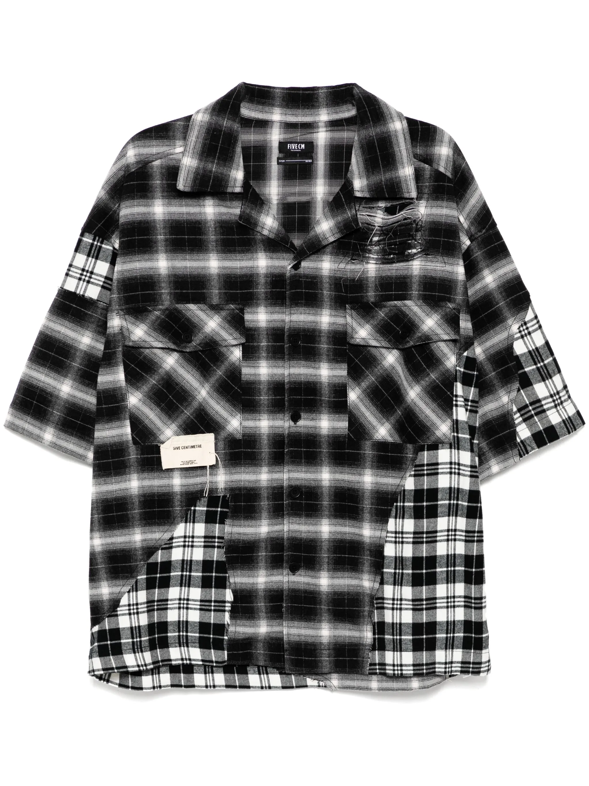 

Клетчатая рубашка Five Cm, черный