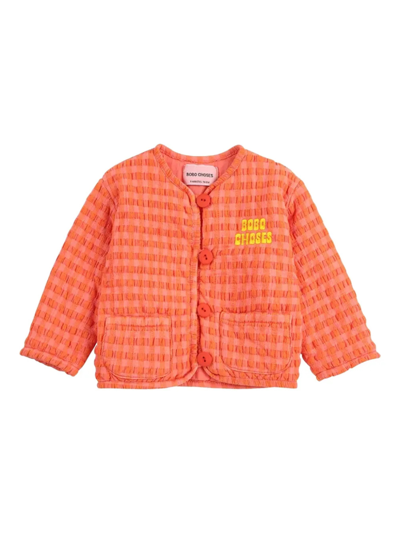 

Куртка в клетку Bobo Choses, оранжевый