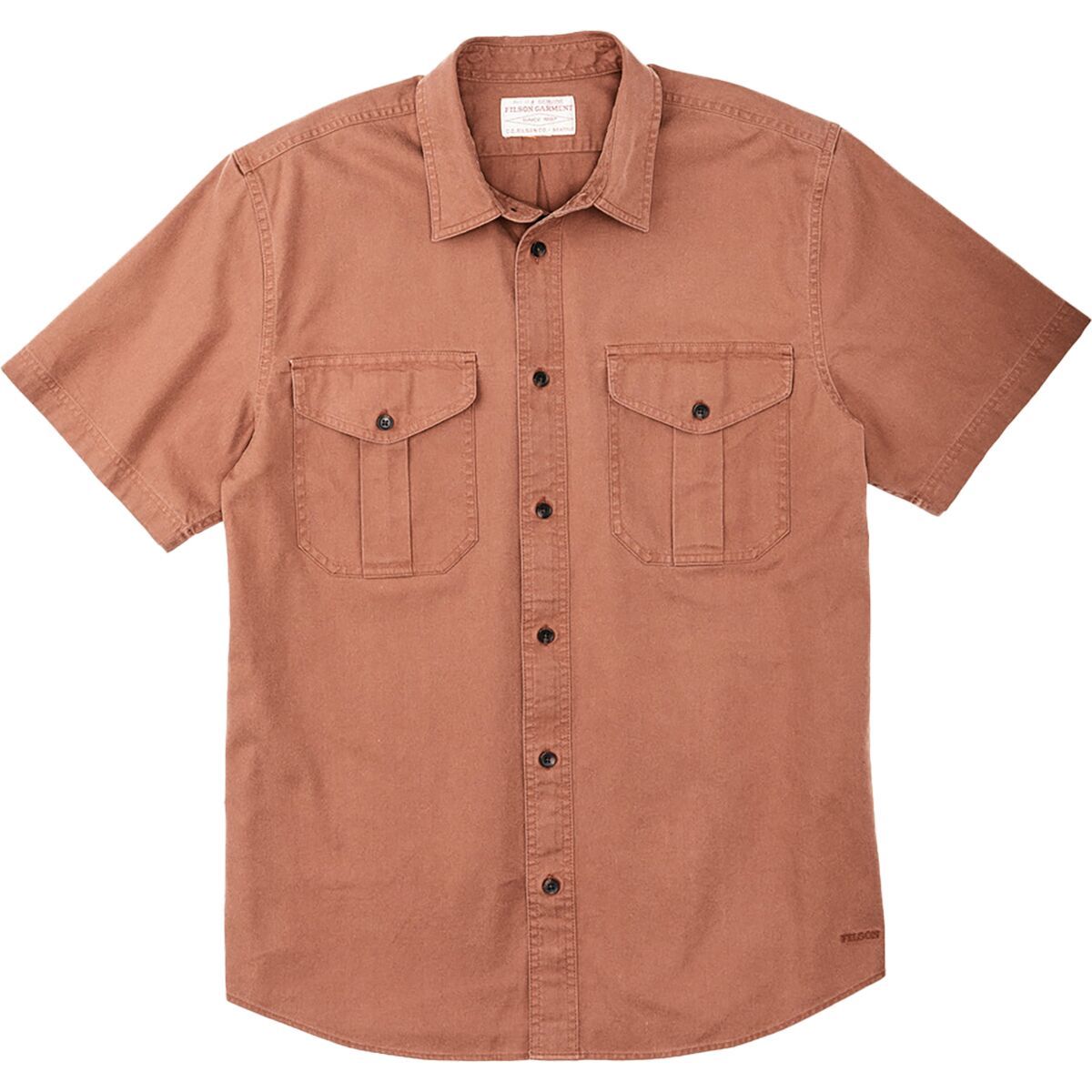 

Короткий рукав легкая аляскинская рубашка Filson, коричневый