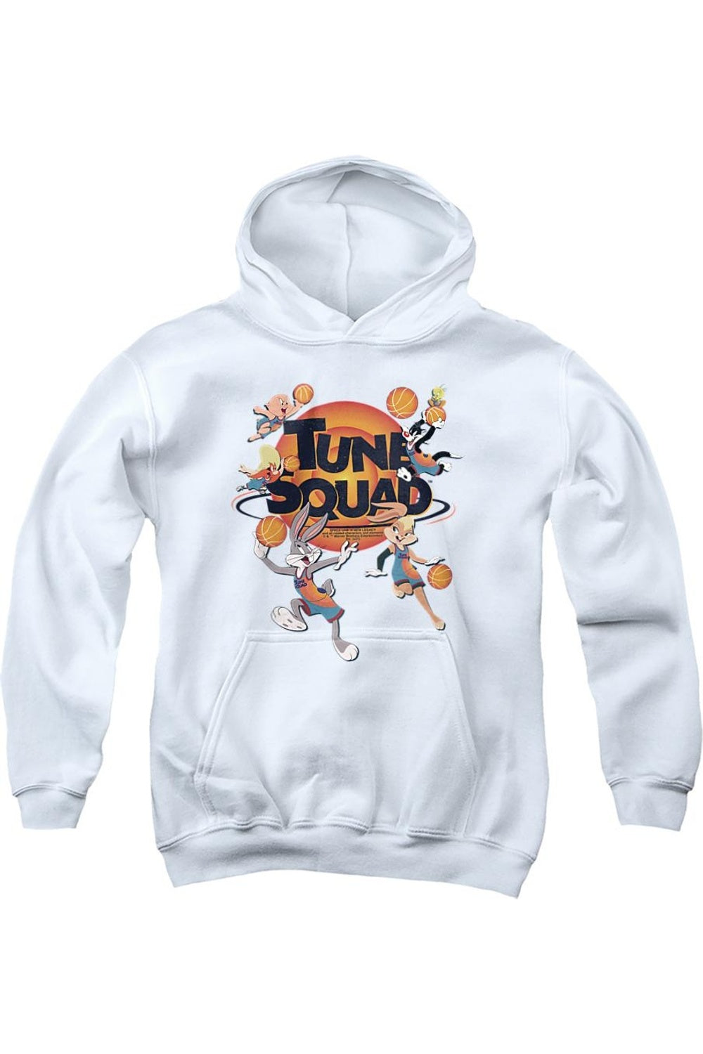 

Толстовка Tune Squad из фильма "Космический джем 2" для молодежи с капюшоном Gildan, белый