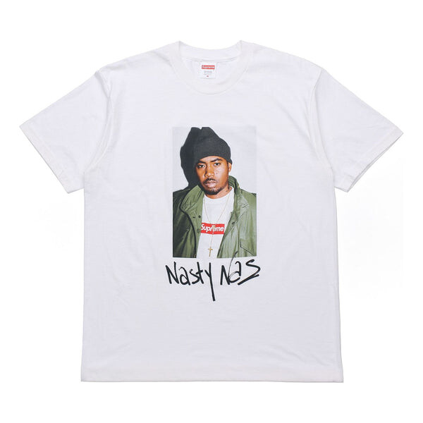 

Футболка fw17 nas character printing short sleeve white Supreme, белый