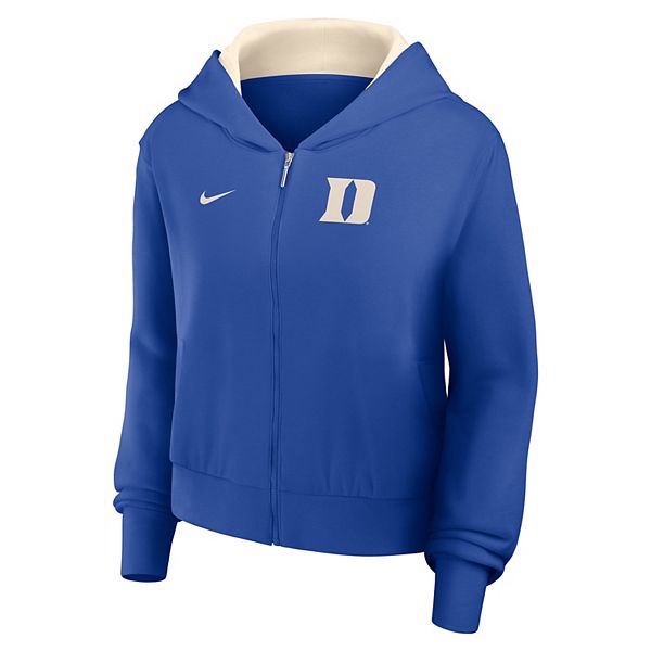 Женская худи с капюшоном и молнией royal duke blue devils mantra Nike — фото 3