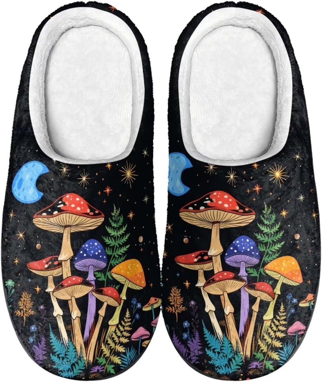 

Тапочки Flashideas для женщин и мужчин, мягкие, пушистые, теплые, домашние, с нескользящей подошвой, парные, повседневного стиля, Mushroom 1