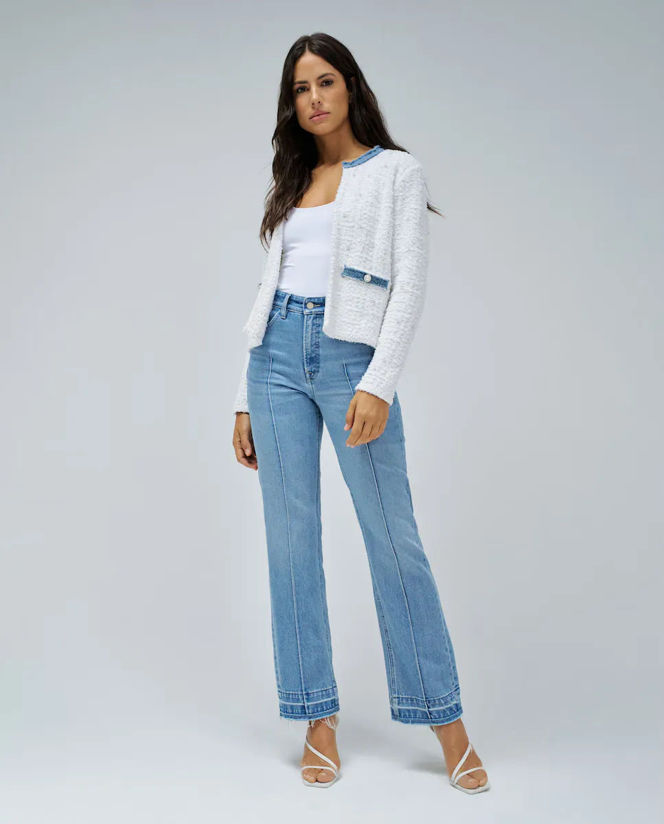 

Женские прямые ковбойские джинсы Faith Push In Straight Salsa Jeans, синий