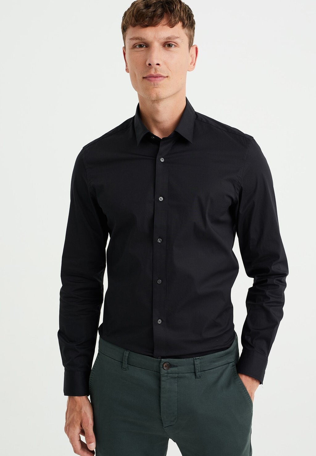 

Классическая рубашка Stretch WE Fashion, черный