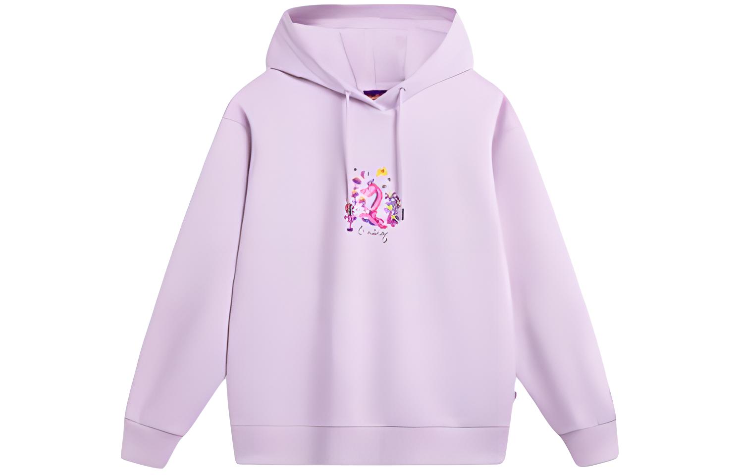 

Женская толстовка LiNing Sports Life Collection, светло-пыльно-фиолетового цвета