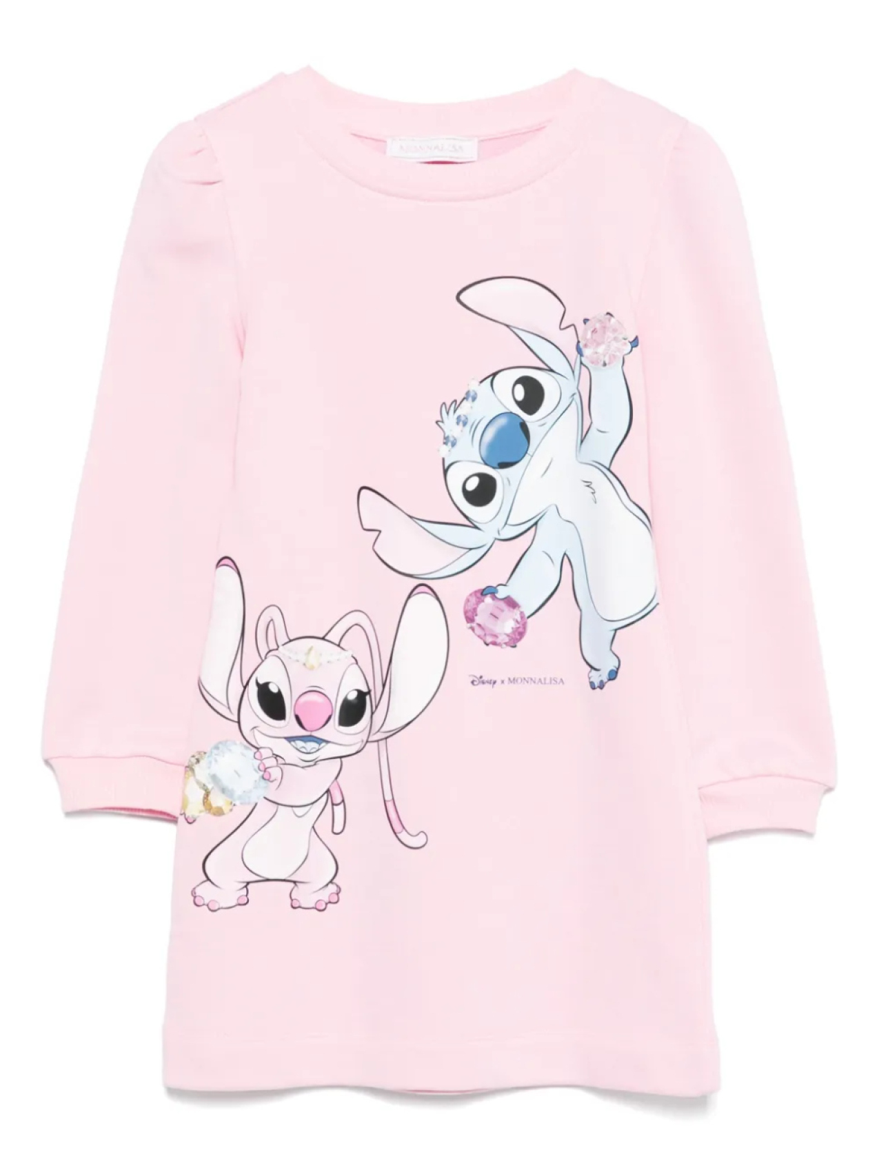 

Платье с принтом X Disney Stitch Monnalisa, розовый